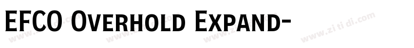 EFCO Overhold Expand字体转换
